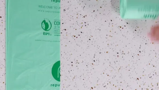 Plastic PE PLA Pbat Corn Starch Biodegradable Compostable Printing Scented Nappy Flat Food Vest Shopping Drawstring Garbage Dog Poop Bags